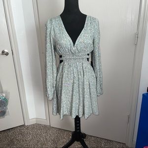 Faded Rose summer dress with cutout love handles and cutout back